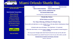 Desktop Screenshot of miamiorlandoshuttle.com